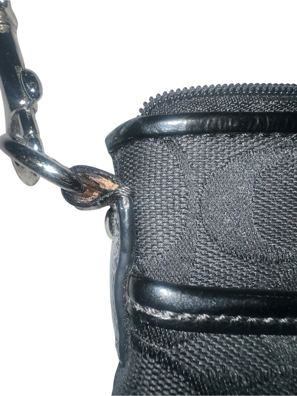 Coach Black Signature SoHo Hobo Jacquard Crossbody Bag
